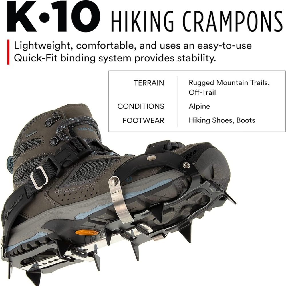 Kahtoola K-10 Hiking Crampons Sz: 6